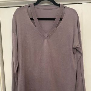 Lightweight purple sweater